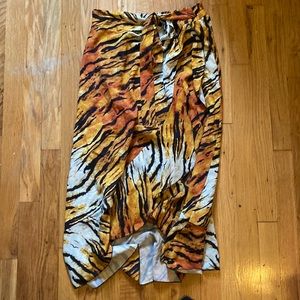 Tiger stripe swimsuit cover up